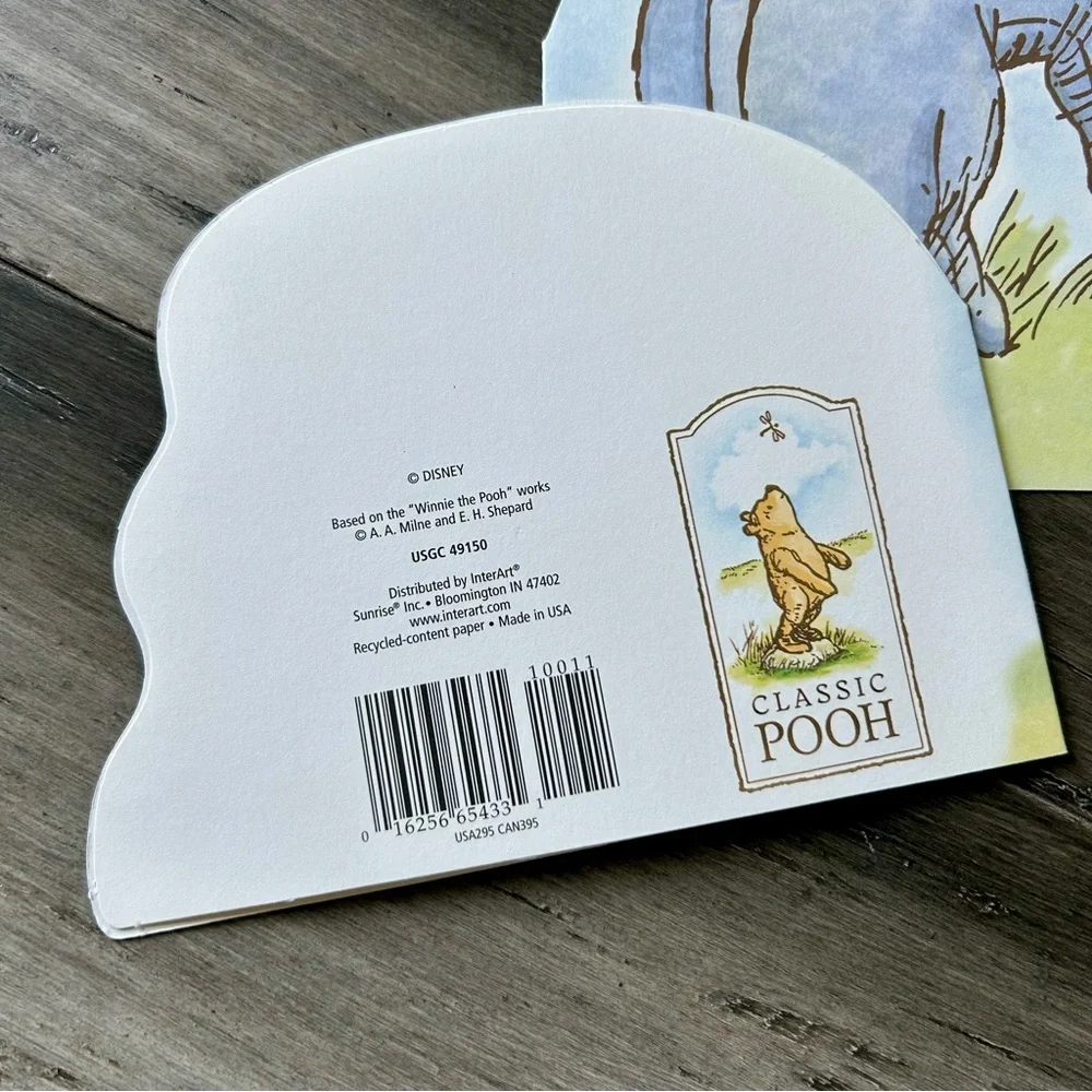💸 5/20 New Unused Set of 2 Winnie the Pooh Eeyore Apology Greeting Card
